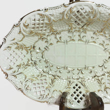 Load image into Gallery viewer, Waechtersbach White and Gold Vintage Serving Dish - Eagle&#39;s Eye Finds
