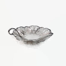 Load image into Gallery viewer, Silverplate Footed Candy Dish Vintage Lovelace Table Decor - Eagle&#39;s Eye Finds
