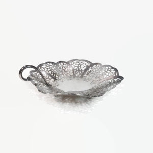 Silverplate Footed Candy Dish Vintage Lovelace Table Decor - Eagle's Eye Finds