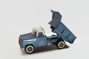 Tonka Hydraulic Blue Dump Truck Vintage Garden Decor - Eagle's Eye Finds