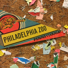 Load image into Gallery viewer, Philadelphia Zoo Mini Colorful Pennant Vintage Bulletin Board Decor - Eagle&#39;s Eye Finds
