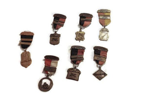 Birmingham Rifle & Pistol Club Award Ribbons Vintage Shooting Award Medals - Eagle's Eye Finds