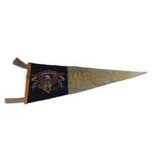 Load image into Gallery viewer, West Point Academy U.S. Military Vintage Felt Pennant Vintage Wall Decor - Eagle&#39;s Eye Finds
