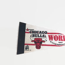 Load image into Gallery viewer, Chicago Bulls Basketball World Champions Vintage Pennant - Eagle&#39;s Eye Finds
