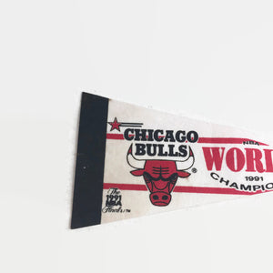 Chicago Bulls Basketball World Champions Vintage Pennant - Eagle's Eye Finds