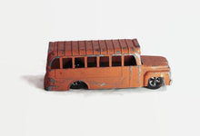 Load image into Gallery viewer, Orange Hubley School Bus Vintage Metal Toy Bus - Eagle&#39;s Eye Finds
