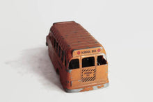 Load image into Gallery viewer, Orange Hubley School Bus Vintage Metal Toy Bus - Eagle&#39;s Eye Finds
