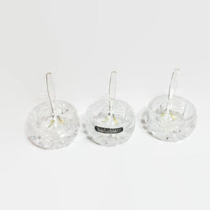 Cut Glass Salt Serving Trio Vintage Hosting Decor - Eagle's Eye Finds