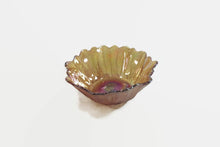 Load image into Gallery viewer, Carnival Glass Sunflower Bowl Vintage Candy Dish - Eagle&#39;s Eye Finds
