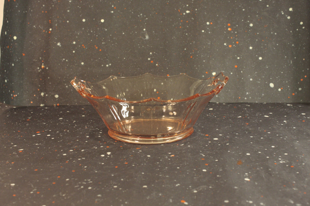 Pink Molly Double Handle Mayonnaise Bowl Vintage Imperial Glass Bowl - Eagle's Eye Finds