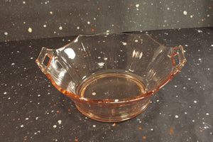 Pink Molly Double Handle Mayonnaise Bowl Vintage Imperial Glass Bowl - Eagle's Eye Finds