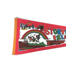 Load image into Gallery viewer, Storybook Island South Dakota Red Felt Pennant Vintage Wall Decor - Eagle&#39;s Eye Finds
