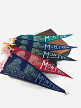Load image into Gallery viewer, Montreal Canada Colorful Felt Pennants Vintage Travel Decor - Eagle&#39;s Eye Finds
