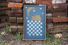Load image into Gallery viewer, Astrological Game Board Vintage Primitive Decor - Eagle&#39;s Eye Finds
