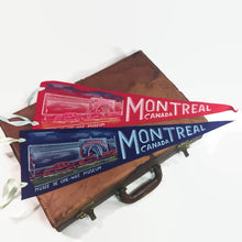 Load image into Gallery viewer, Montreal Wax Museum Canada Vintage Felt Pennant Wall Decor - Eagle&#39;s Eye Finds
