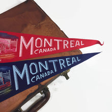 Load image into Gallery viewer, Montreal Wax Museum Canada Vintage Felt Pennant Wall Decor - Eagle&#39;s Eye Finds
