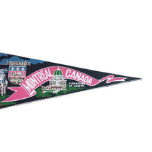 Load image into Gallery viewer, Montreal Canada Black Felt Pennant Vintage Travel Wall Decor - Eagle&#39;s Eye Finds
