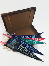 Load image into Gallery viewer, Place Ville Marie Montreal Canada Felt Pennant Vintage Wall Decor - Eagle&#39;s Eye Finds
