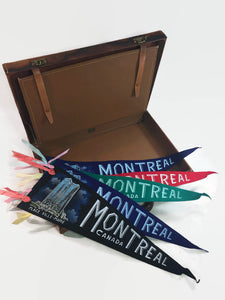 Place Ville Marie Montreal Canada Felt Pennant Vintage Wall Decor - Eagle's Eye Finds
