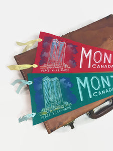 Place Ville Marie Montreal Canada Felt Pennant Vintage Wall Decor - Eagle's Eye Finds