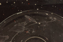 Load image into Gallery viewer, Floral Etched Serving Plate Vintage Clear Glass Dining Decor - Eagle&#39;s Eye Finds
