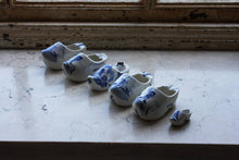 Load image into Gallery viewer, Delft Blue Clog Shoe Lot Vintage Porcelain Decor - Eagle&#39;s Eye Finds
