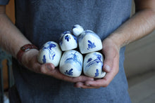 Load image into Gallery viewer, Delft Blue Clog Shoe Lot Vintage Porcelain Decor - Eagle&#39;s Eye Finds
