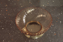 Load image into Gallery viewer, Arcoroc France Pink Rosaline Swirl Bowl Vintage Footed French Glass Bowl - Eagle&#39;s Eye Finds
