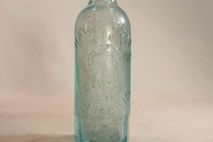 Hayes Bros. Blob Top Bottle Antique Hutchinson Hutch Aqua Bottle - Eagle's Eye Finds