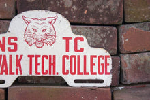 Load image into Gallery viewer, Norwalk Tech College Vintage Connecticut License Plate Topper - Eagle&#39;s Eye Finds
