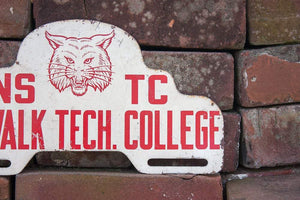 Norwalk Tech College Vintage Connecticut License Plate Topper - Eagle's Eye Finds