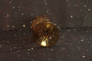 Tiara Sandwich Glass Amber Goblet Vintage Glassware - Eagle's Eye Finds