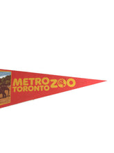 Load image into Gallery viewer, Metro Zoo Toronto Felt Pennant Vintage Animal Decor - Eagle&#39;s Eye Finds
