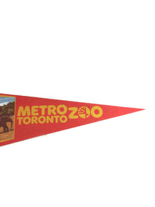 Metro Zoo Toronto Felt Pennant Vintage Animal Decor - Eagle's Eye Finds