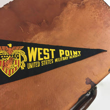 Load image into Gallery viewer, West Point Military Academy Vintage Felt Pennant Vintage Wall Decor - Eagle&#39;s Eye Finds
