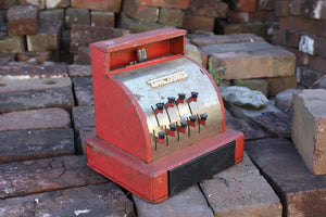 Red Tom Thumb Cash Register Vintage Toy - Eagle's Eye Finds
