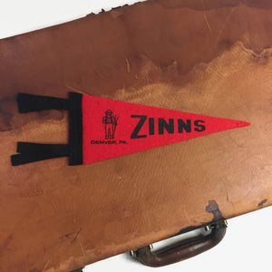 Zinn's Park Denver Pennsylvania Red Felt Pennant Vintage Wall Decor - Eagle's Eye Finds