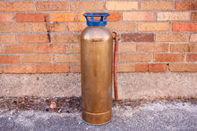 Load image into Gallery viewer, Copper and Brass Soda Acid Fire Extinguisher Vintage Pyrene Guardene Firefighter Decor - Eagle&#39;s Eye Finds
