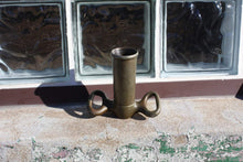 Load image into Gallery viewer, Brass Valve Handle Large Vintage Two-handed Brass Crank - Eagle&#39;s Eye Finds
