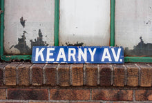 Load image into Gallery viewer, Kearny Avenue Porcelain Enamel Vintage Street Sign Wall Decor - Eagle&#39;s Eye Finds
