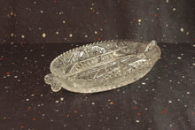 Load image into Gallery viewer, Sandwich Glass Clear Relish Dish Vintage Serving Glassware - Eagle&#39;s Eye Finds

