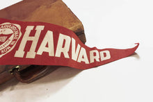 Load image into Gallery viewer, Harvard University Crimson Red Felt Pennant Vintage Collegiate Decor - Eagle&#39;s Eye Finds
