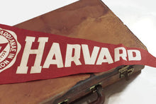 Load image into Gallery viewer, Harvard University Crimson Red Felt Pennant Vintage Collegiate Decor - Eagle&#39;s Eye Finds
