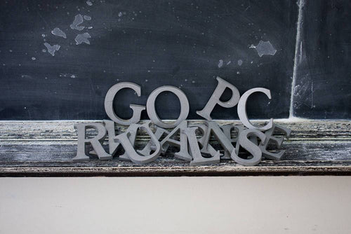 Metal Letters Vintage Wall Collage Decor - Eagle's Eye Finds