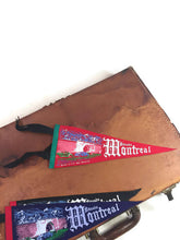 Load image into Gallery viewer, Montreal Canada Souvenir Felt Pennants Vintage Wall Decor - Eagle&#39;s Eye Finds
