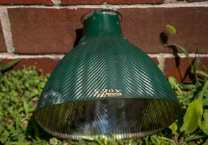 Green Xray Mercury Lamp Shades Antique Industrial Lighting - Eagle's Eye Finds