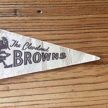 Load image into Gallery viewer, The Cleveland Browns Vintage Football NFL Pennant - Eagle&#39;s Eye Finds
