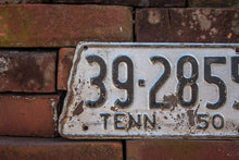 Load image into Gallery viewer, 1950 Tennessee License Plate State Shaped Vintage Wall Decor - Eagle&#39;s Eye Finds
