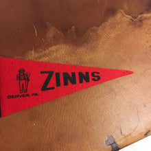 Load image into Gallery viewer, Zinn&#39;s Park Denver Pennsylvania Red Felt Pennant Vintage Wall Decor - Eagle&#39;s Eye Finds
