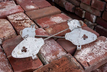 Load image into Gallery viewer, Clubs Ice Skates Vintage Industrial Silver Winter Decor - Eagle&#39;s Eye Finds
